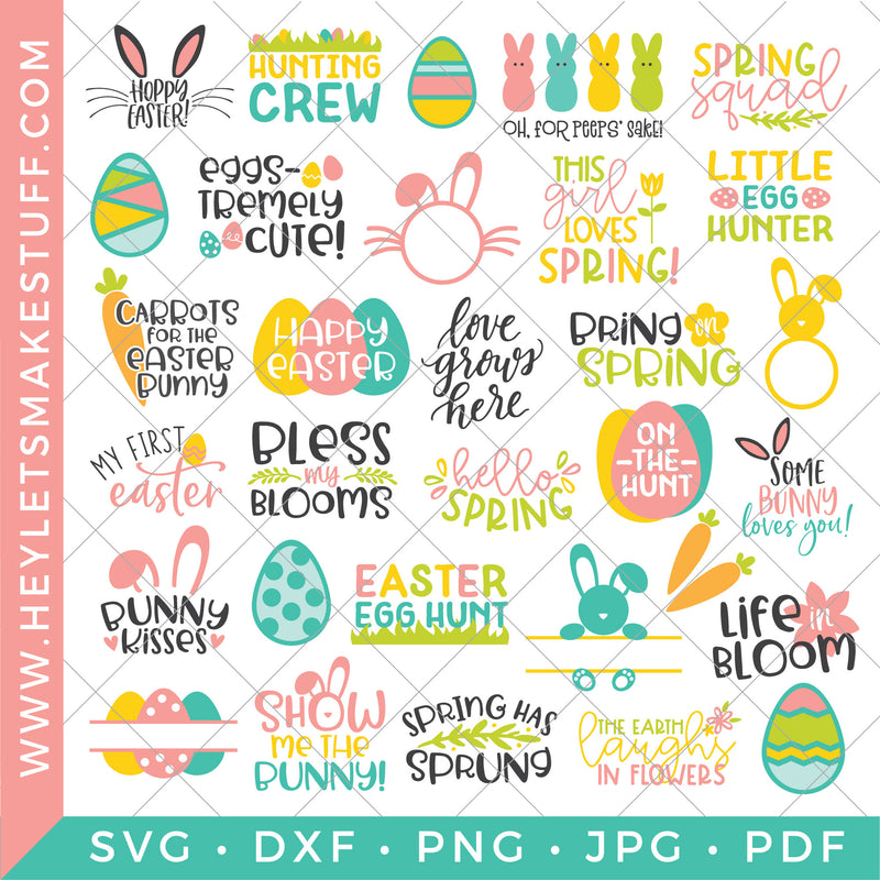 BIG Easter & Spring Bundle - 31 SVG Files!