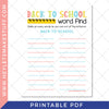 Printable Back to School Games Bundle